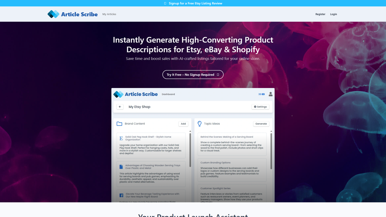 Article Scribe — интерфейс нейросети Article Scribe — интерфейс нейросети
