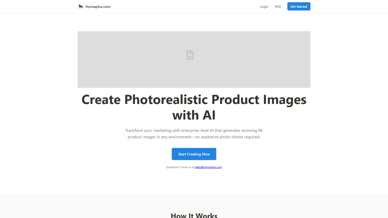 LionvaPlus AI Product Photography — интерфейс нейросети LionvaPlus AI Product Photography — интерфейс нейросети