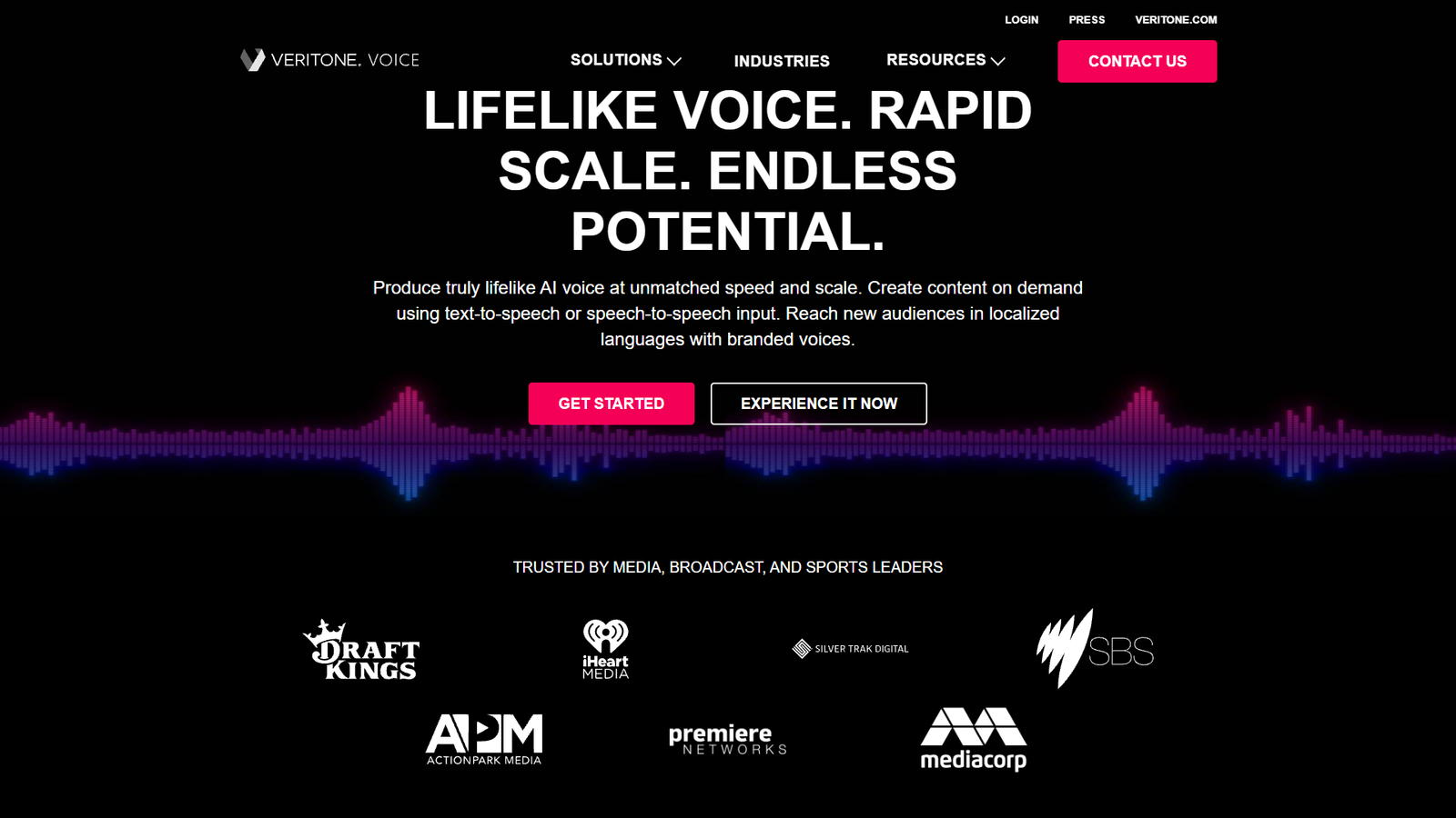 Veritone Voice — интерфейс нейросети Veritone Voice — интерфейс нейросети