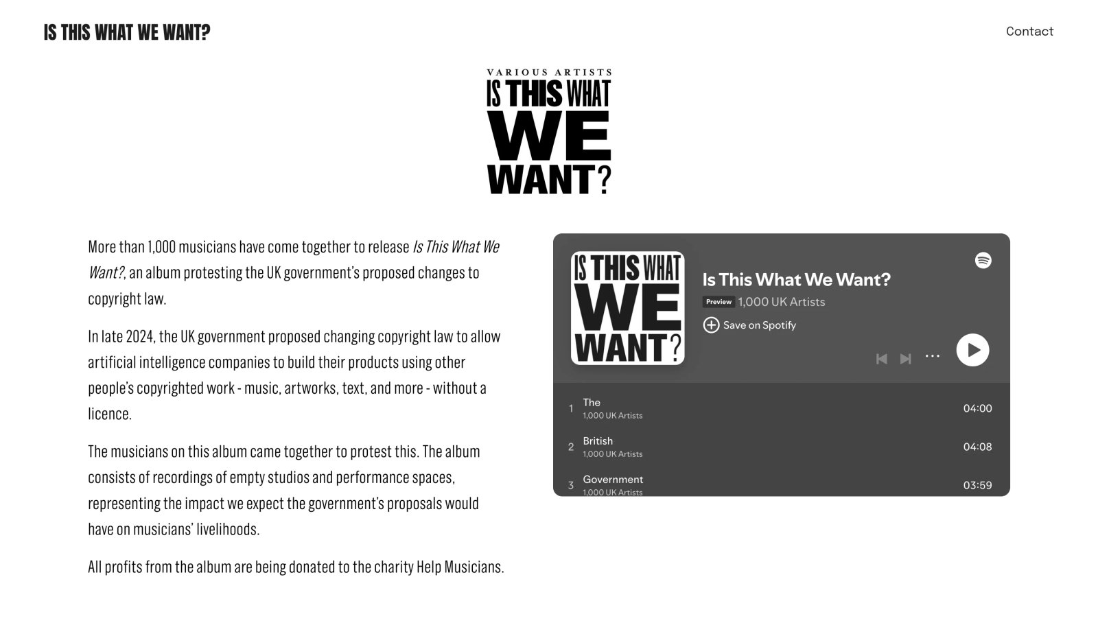 Музыканты выпустили альбом "тишины" для борьбы с AI Музыканты выпустили альбом "тишины" для борьбы с AI