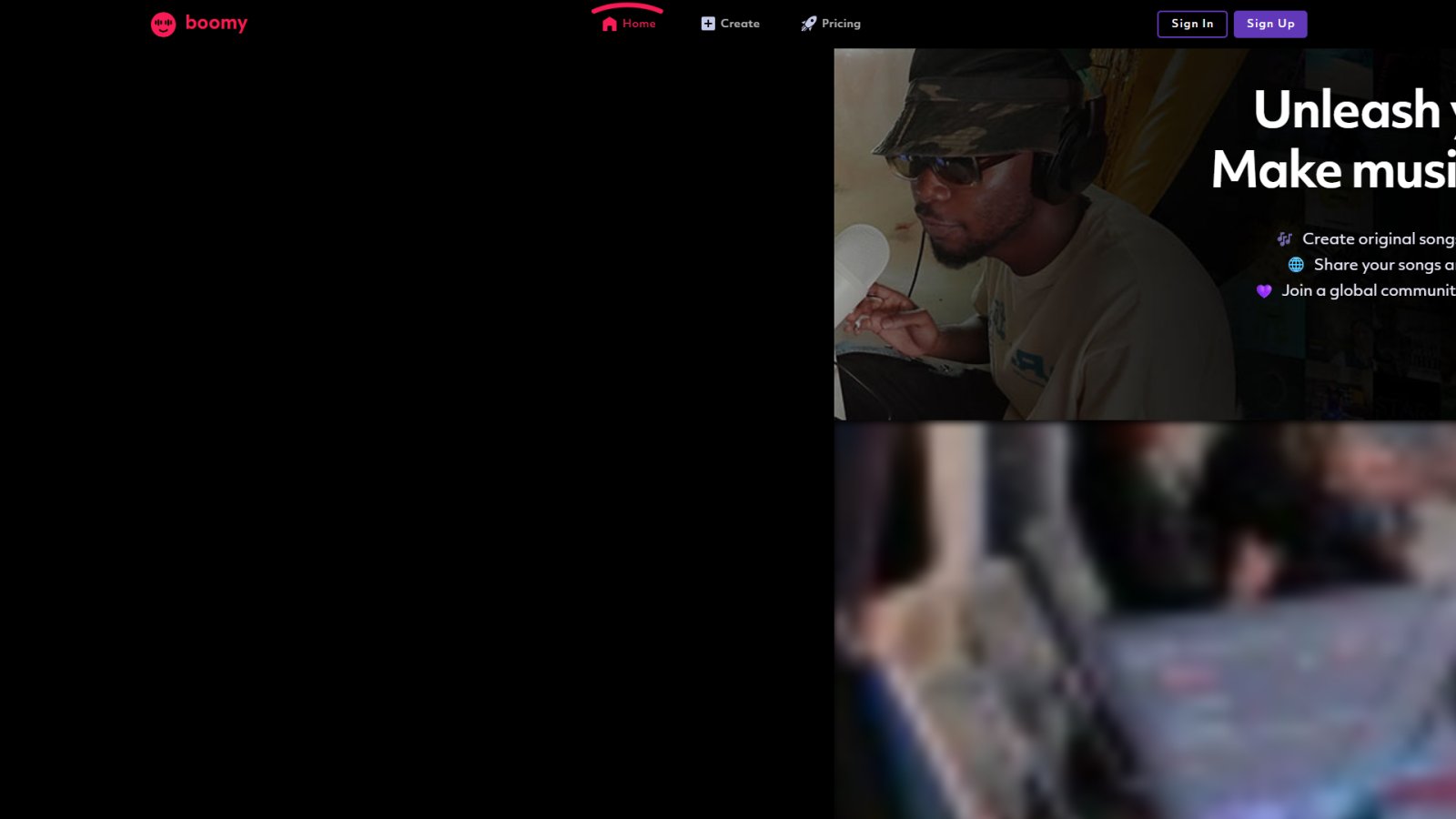 Boomy нейросеть Главная страница Boomy нейросеть Главная страница