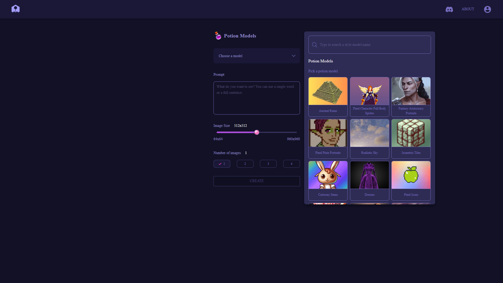 PixelVibe — интерфейс нейросети PixelVibe — интерфейс нейросети