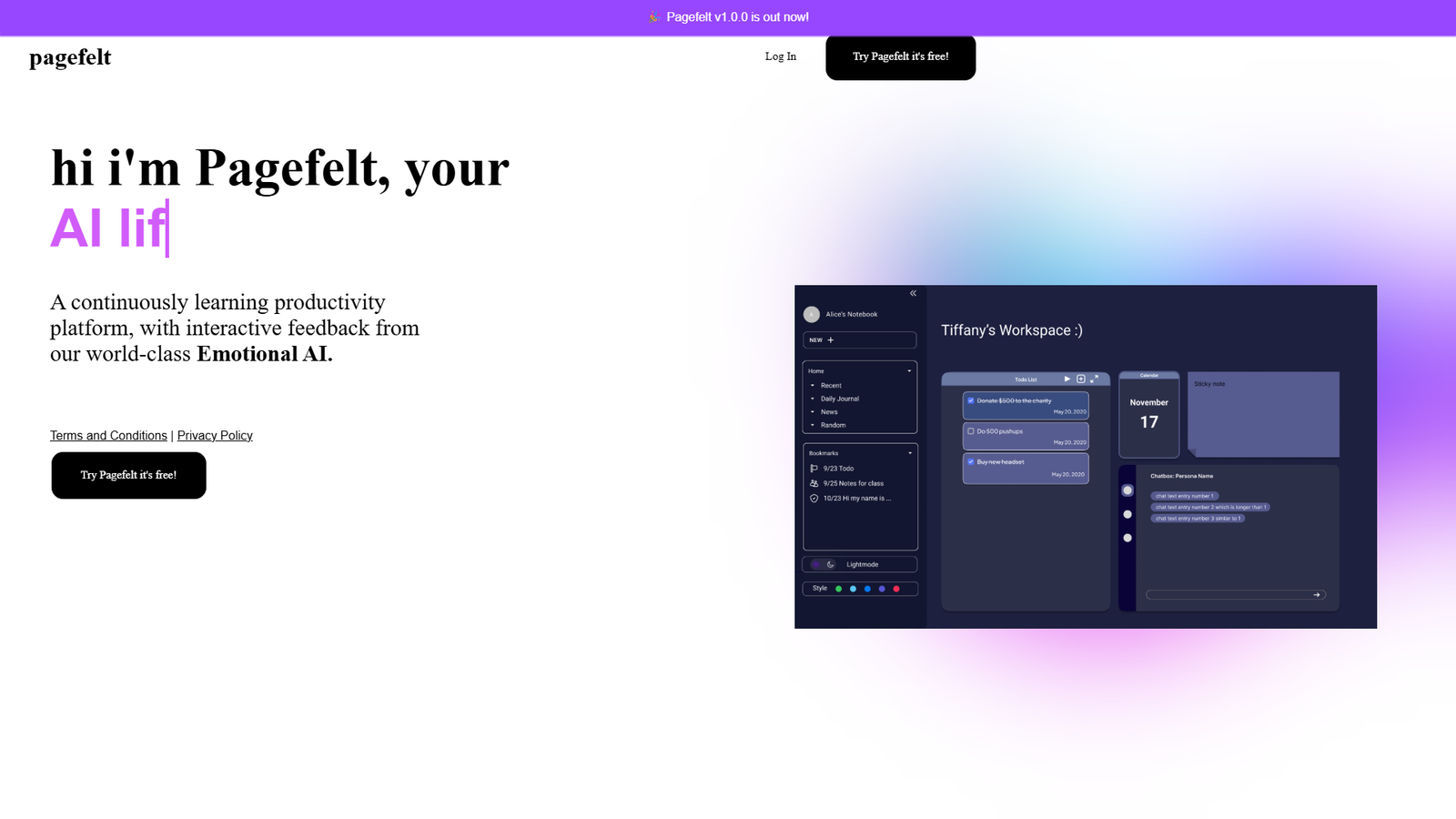 Pagefelt — интерфейс нейросети Pagefelt — интерфейс нейросети