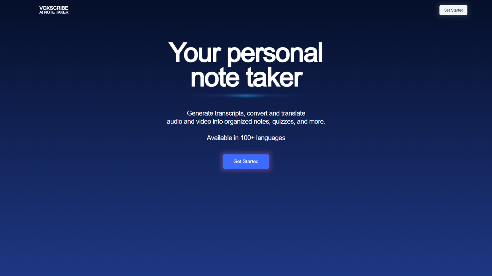 Voxscribe — интерфейс нейросети Voxscribe — интерфейс нейросети