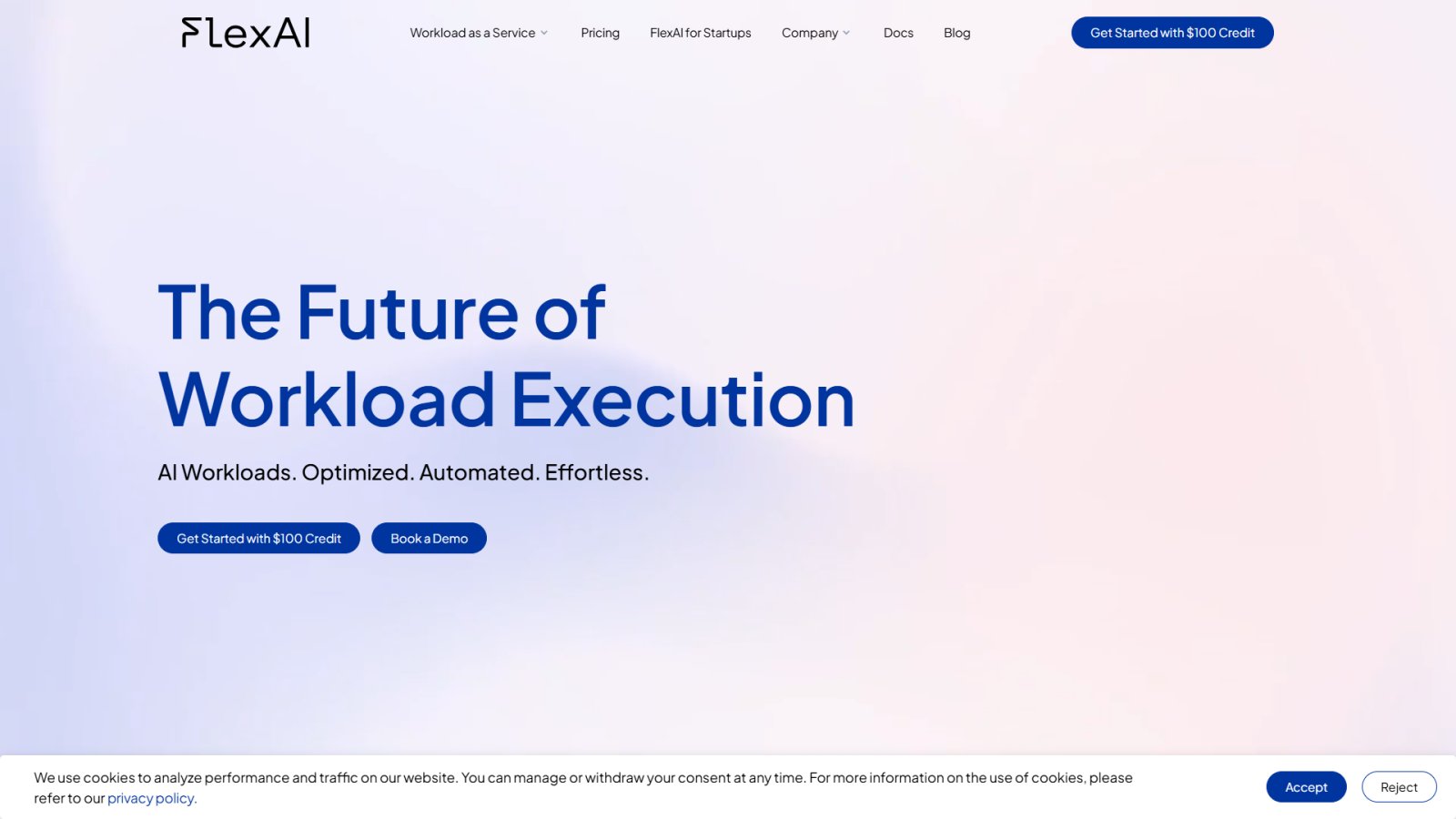 FlexAI нейросеть Главная страница