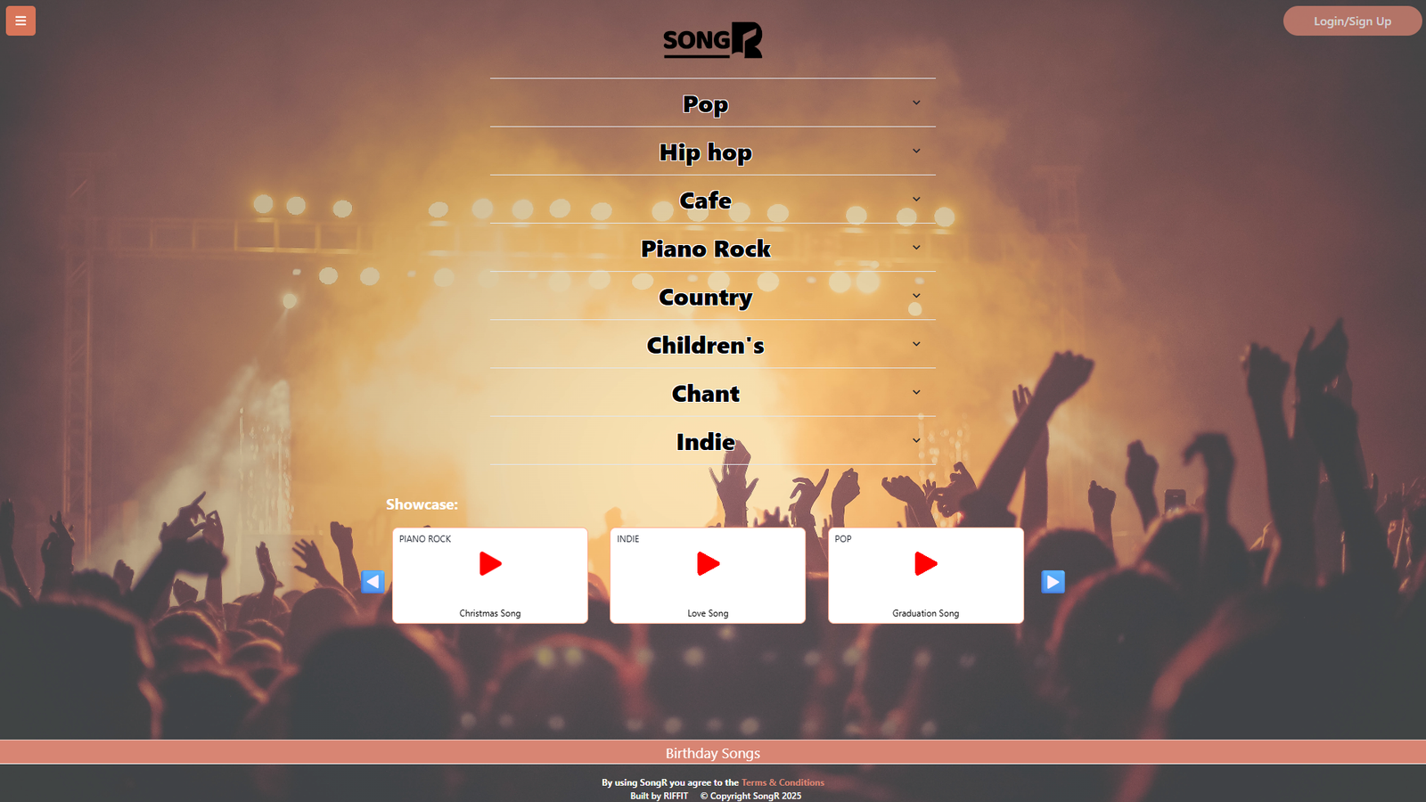 SongR — интерфейс нейросети SongR — интерфейс нейросети