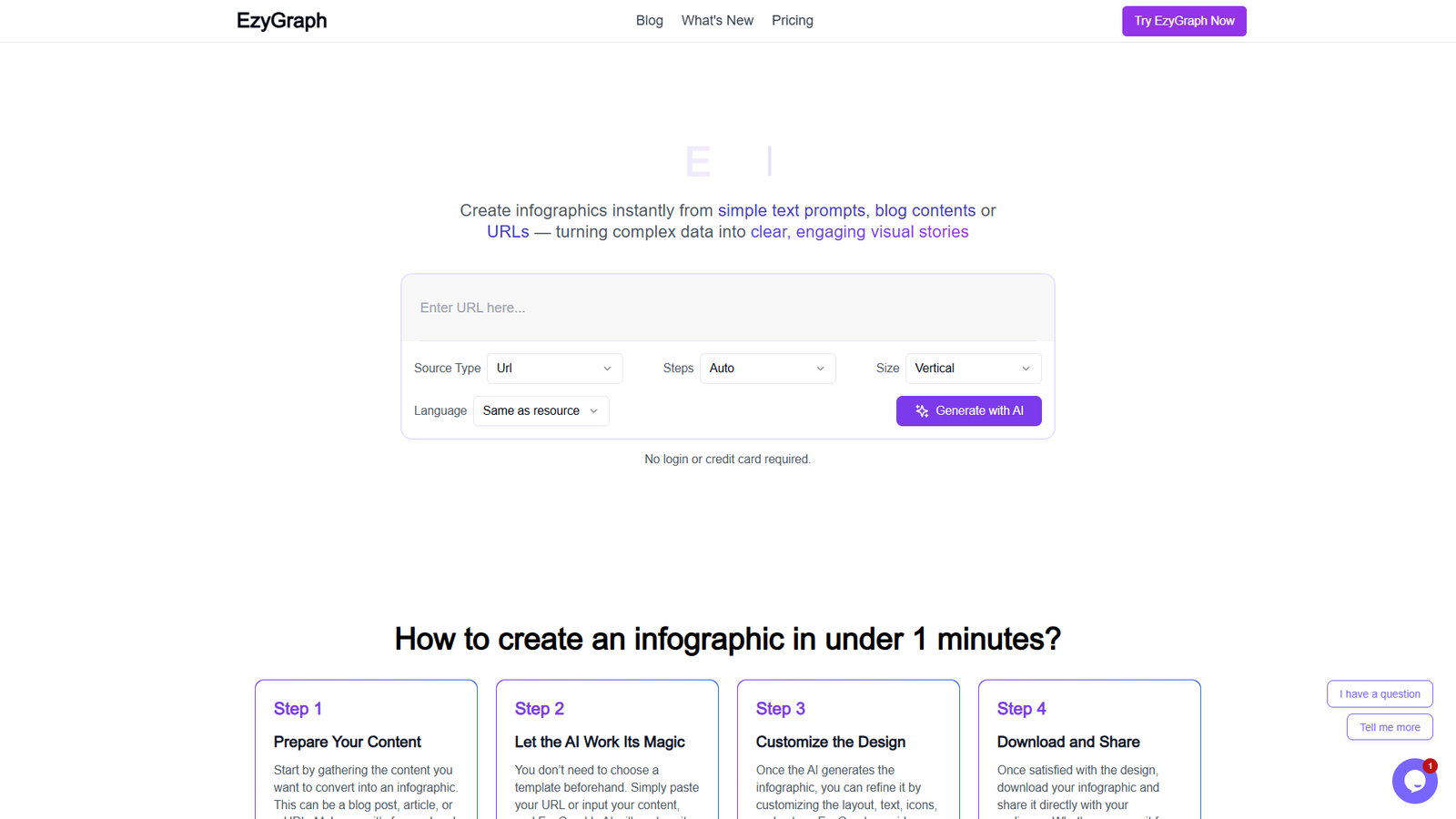 EzyGraph — AI генератор инфографики — интерфейс нейросети EzyGraph — AI генератор инфографики — интерфейс нейросети