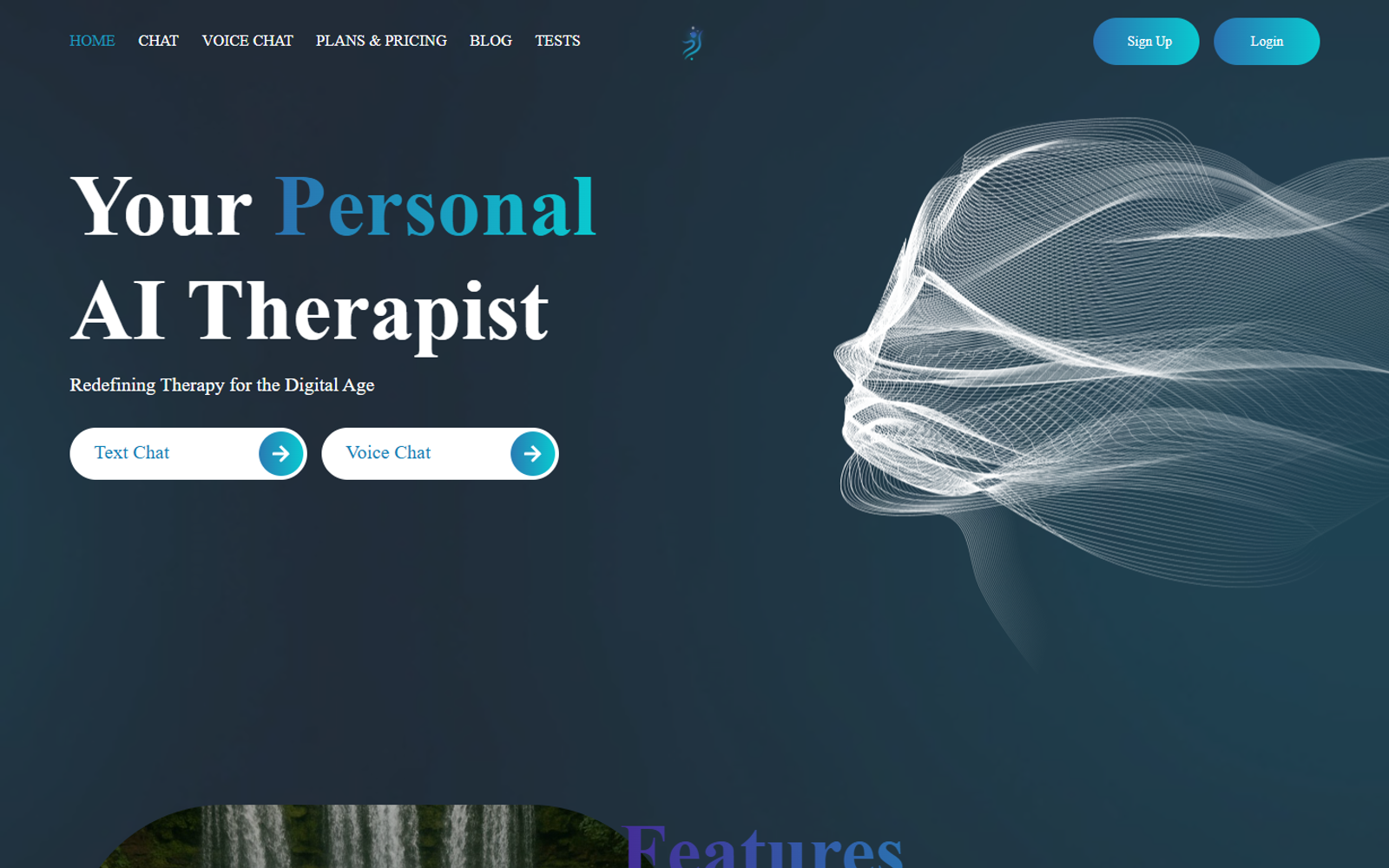 AI Therapist — интерфейс нейросети AI Therapist — интерфейс нейросети