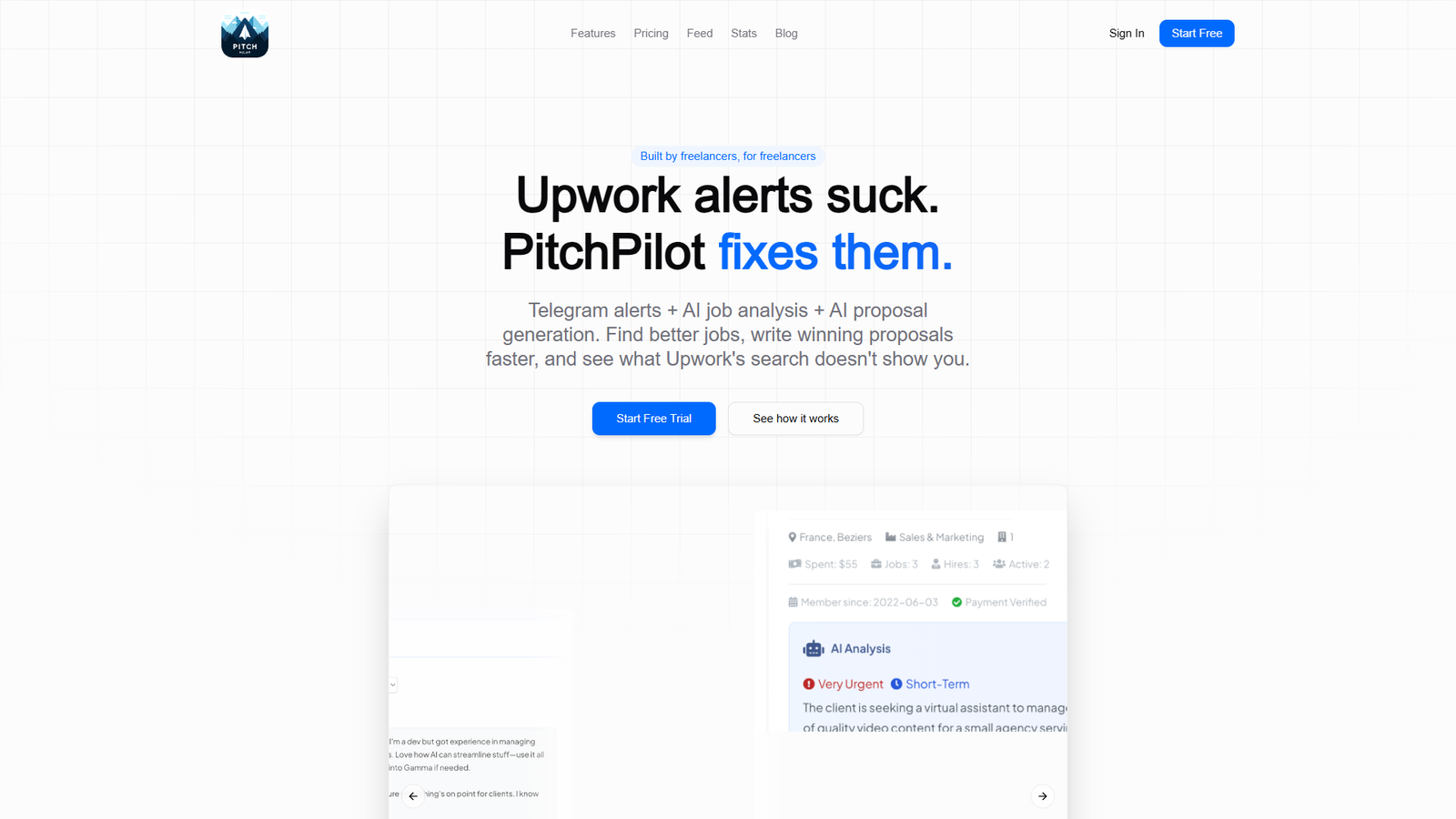 PitchPilot — интерфейс нейросети PitchPilot — интерфейс нейросети