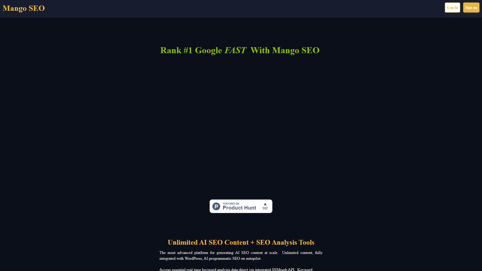 Mango SEO — интерфейс нейросети Mango SEO — интерфейс нейросети