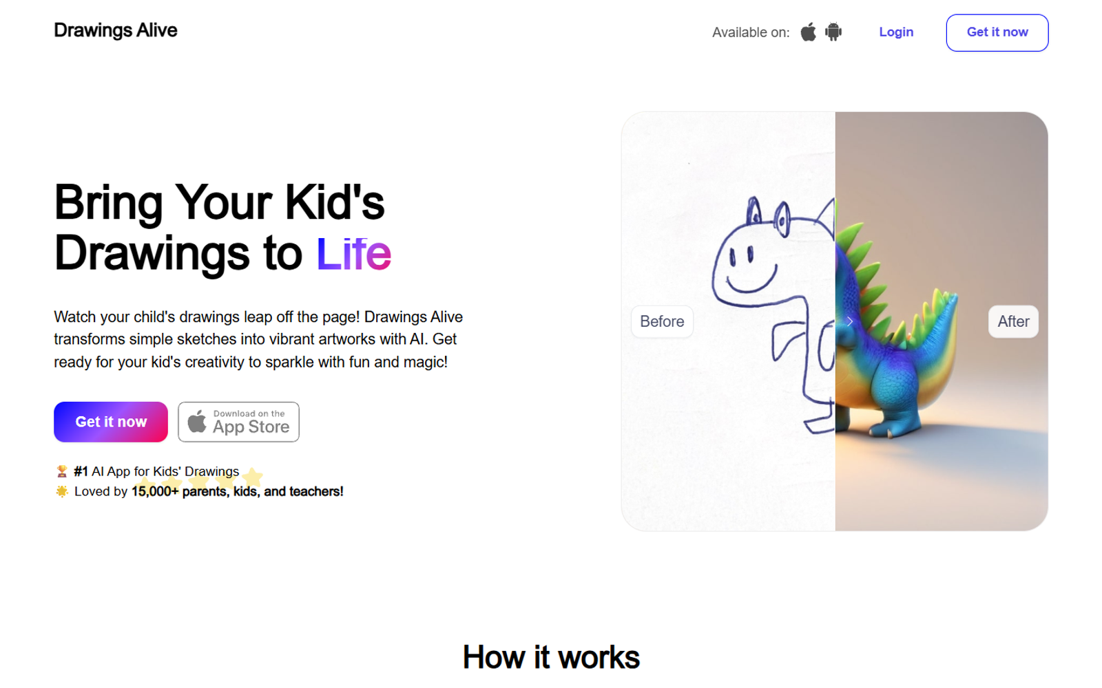 Drawings Alive — интерфейс нейросети Drawings Alive — интерфейс нейросети