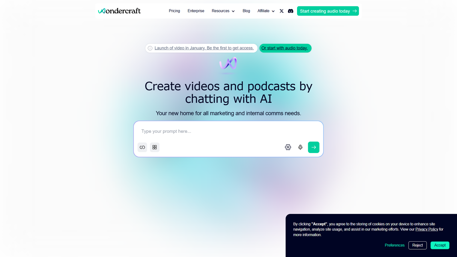 Wondercraft — интерфейс нейросети Wondercraft — интерфейс нейросети