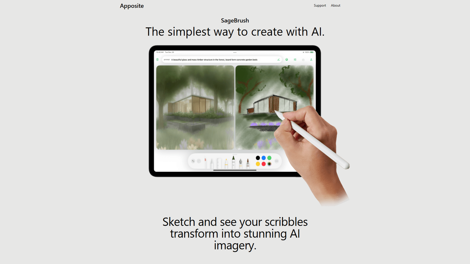 SageBrush AI Painter — интерфейс нейросети SageBrush AI Painter — интерфейс нейросети