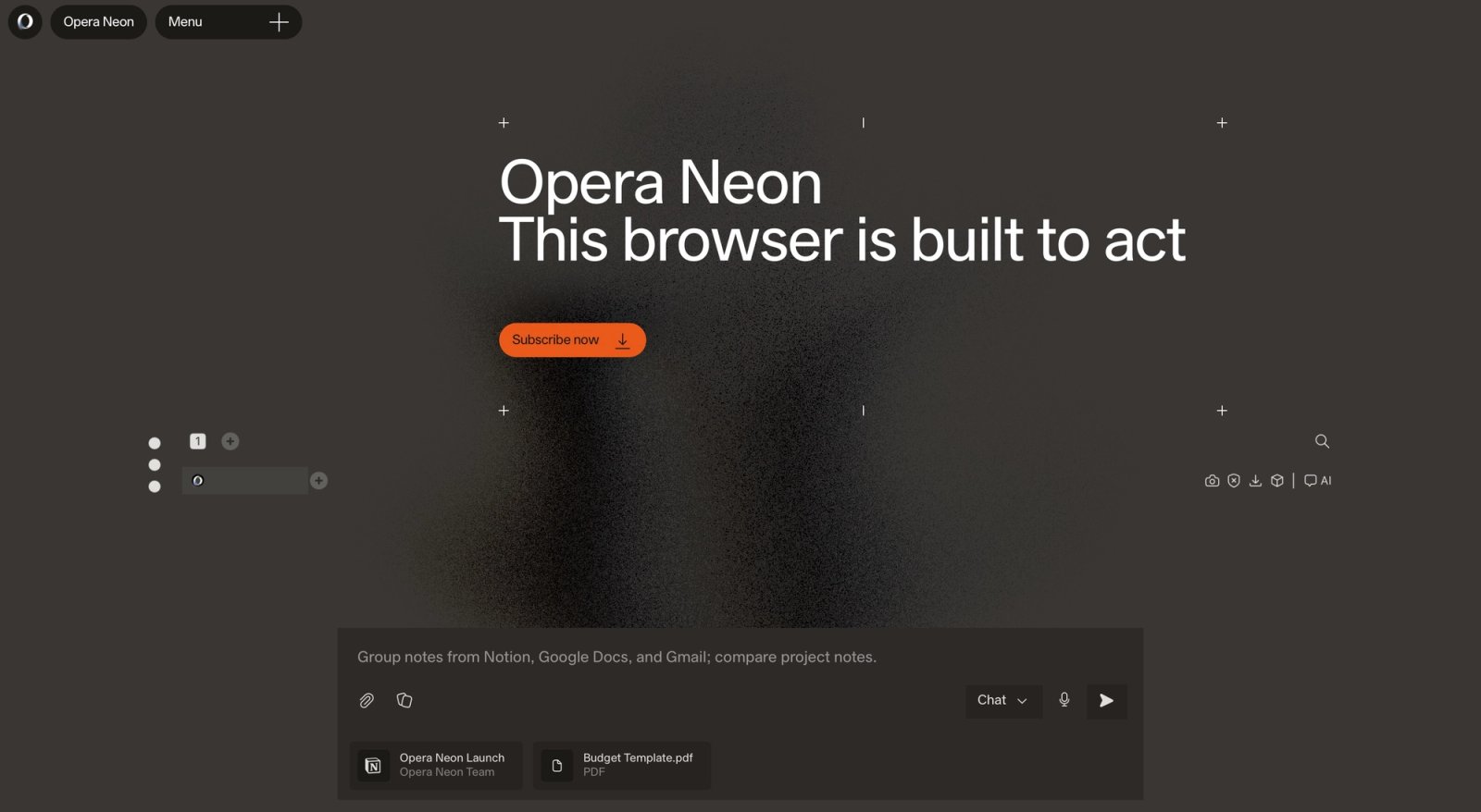 Opera открыла доступ к экспериментальному браузеру Neon с ИИ
