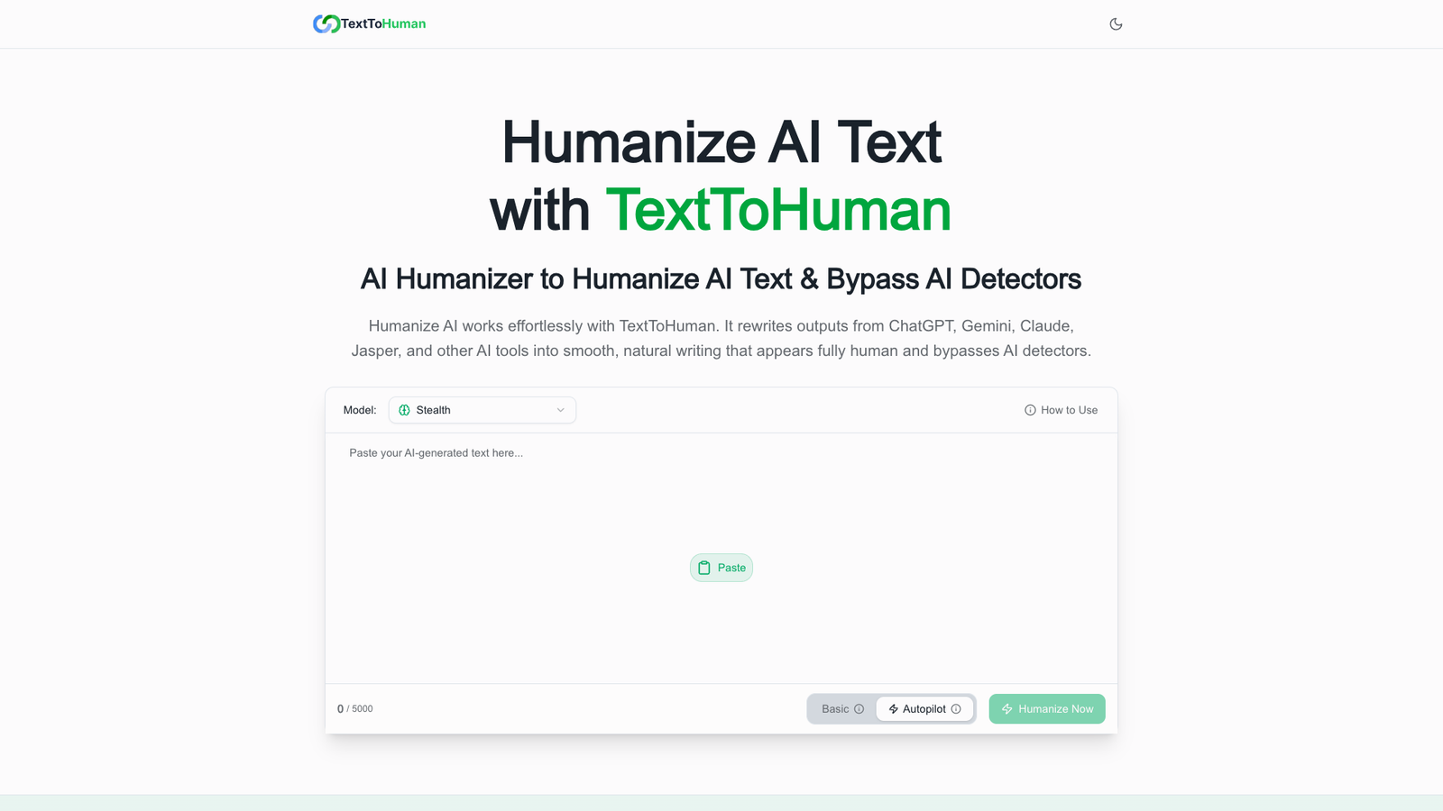 TextToHuman — интерфейс нейросети