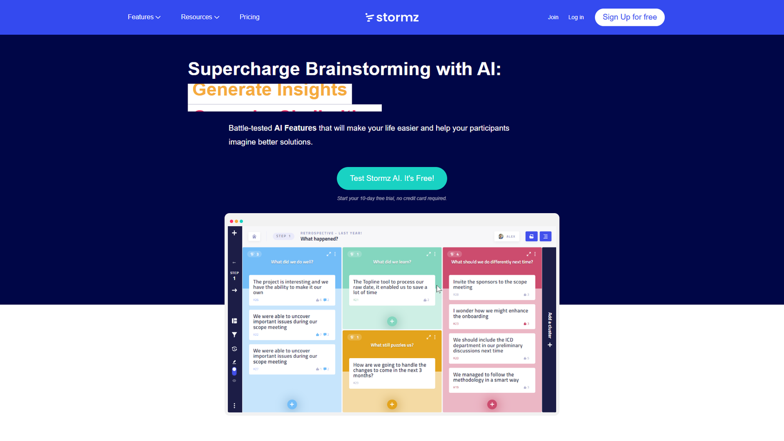 Stormz AI — интерфейс нейросети Stormz AI — интерфейс нейросети