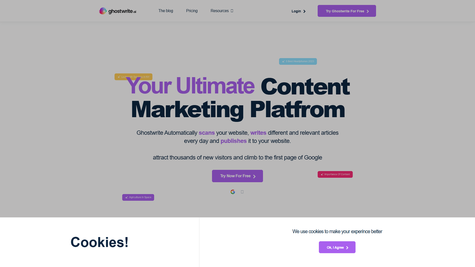 Ghostwrite AI — интерфейс нейросети Ghostwrite AI — интерфейс нейросети