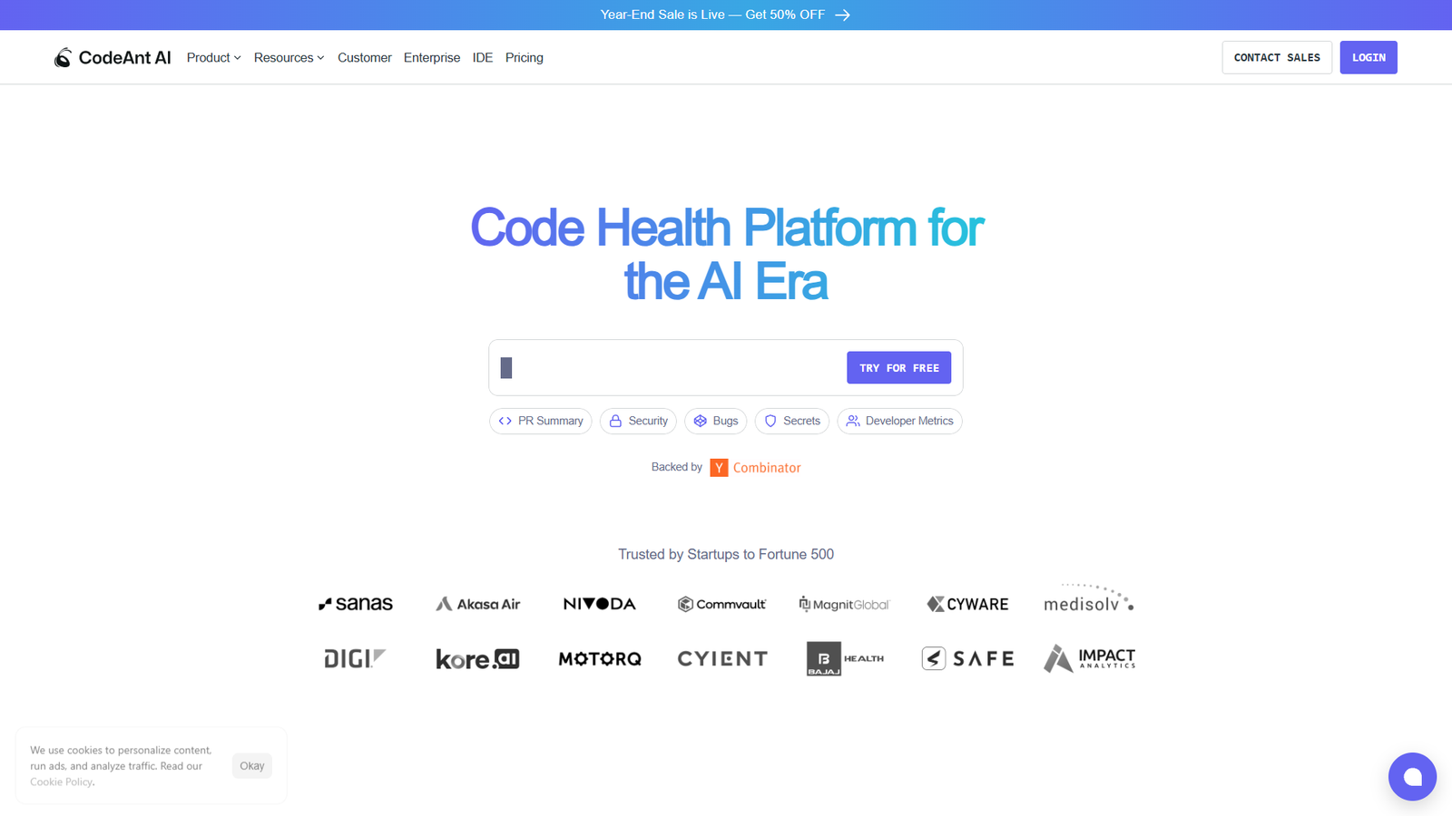 CodeAnt AI — интерфейс нейросети CodeAnt AI — интерфейс нейросети