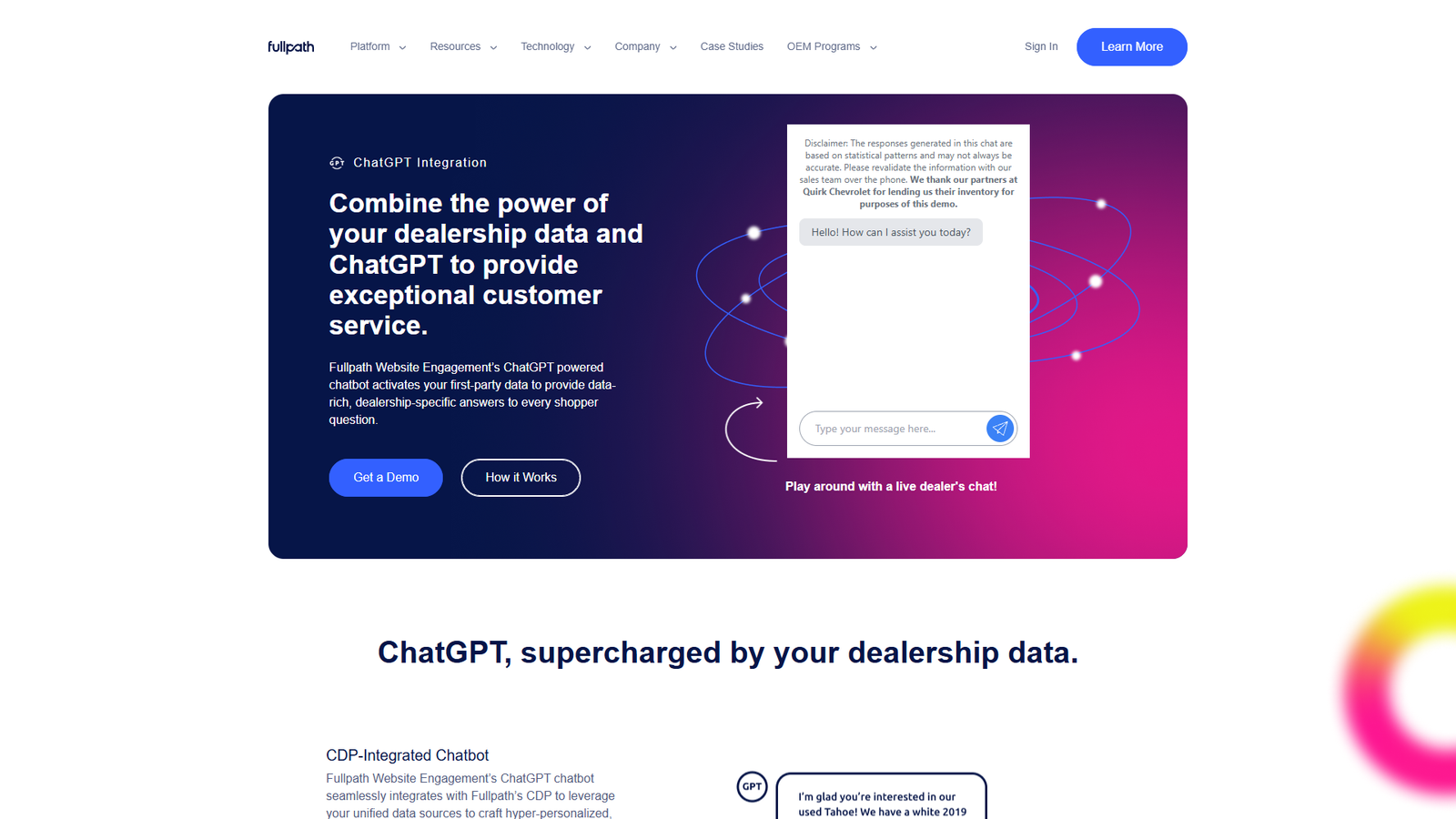 Fullpath ChatGPT-4 для автодилеров — интерфейс нейросети Fullpath ChatGPT-4 для автодилеров — интерфейс нейросети