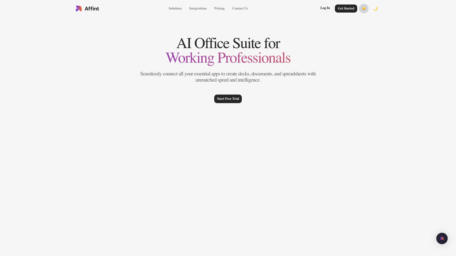 Affint — интерфейс нейросети Affint — интерфейс нейросети