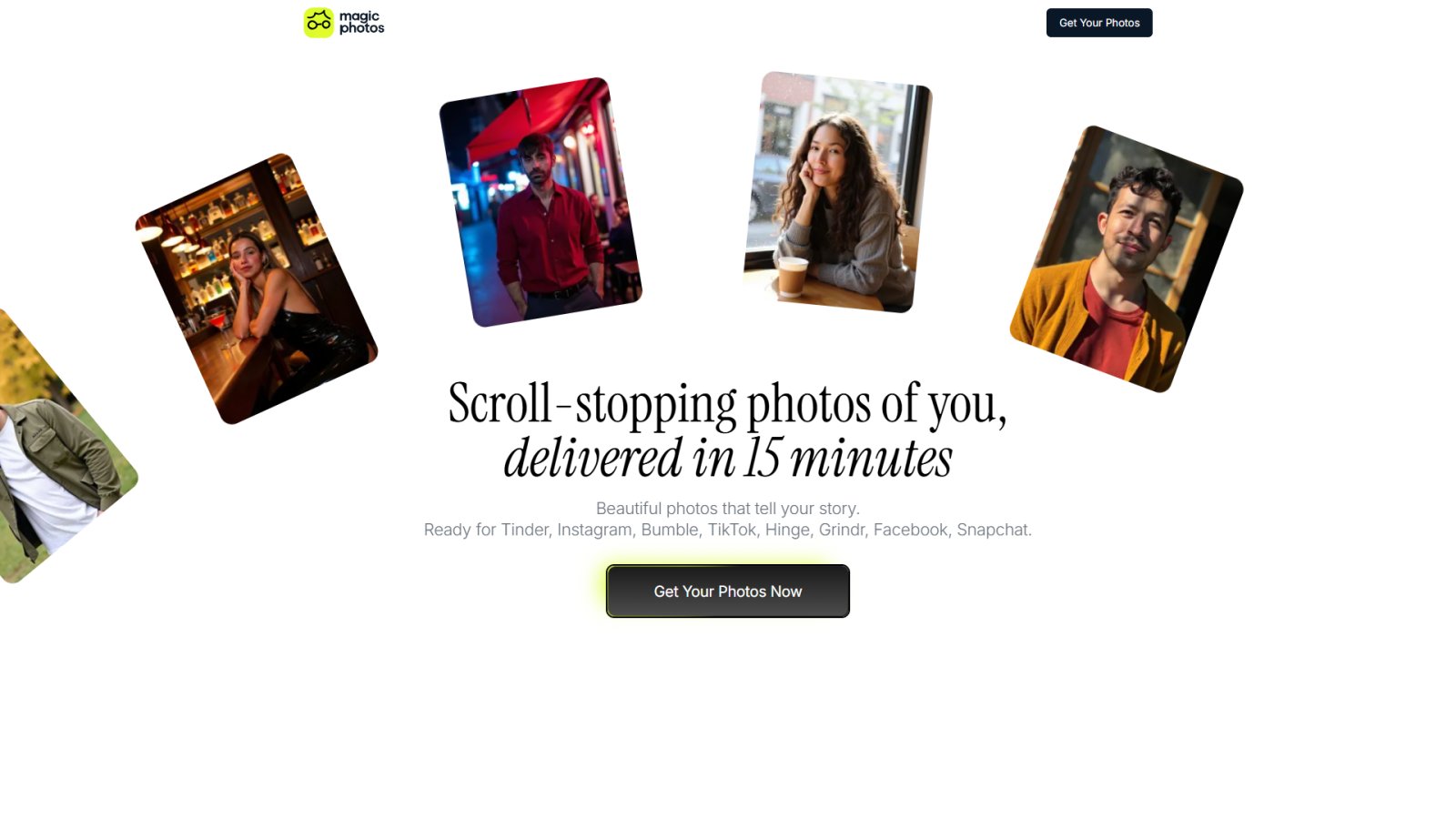 MagicPhotos нейросеть Главная страница