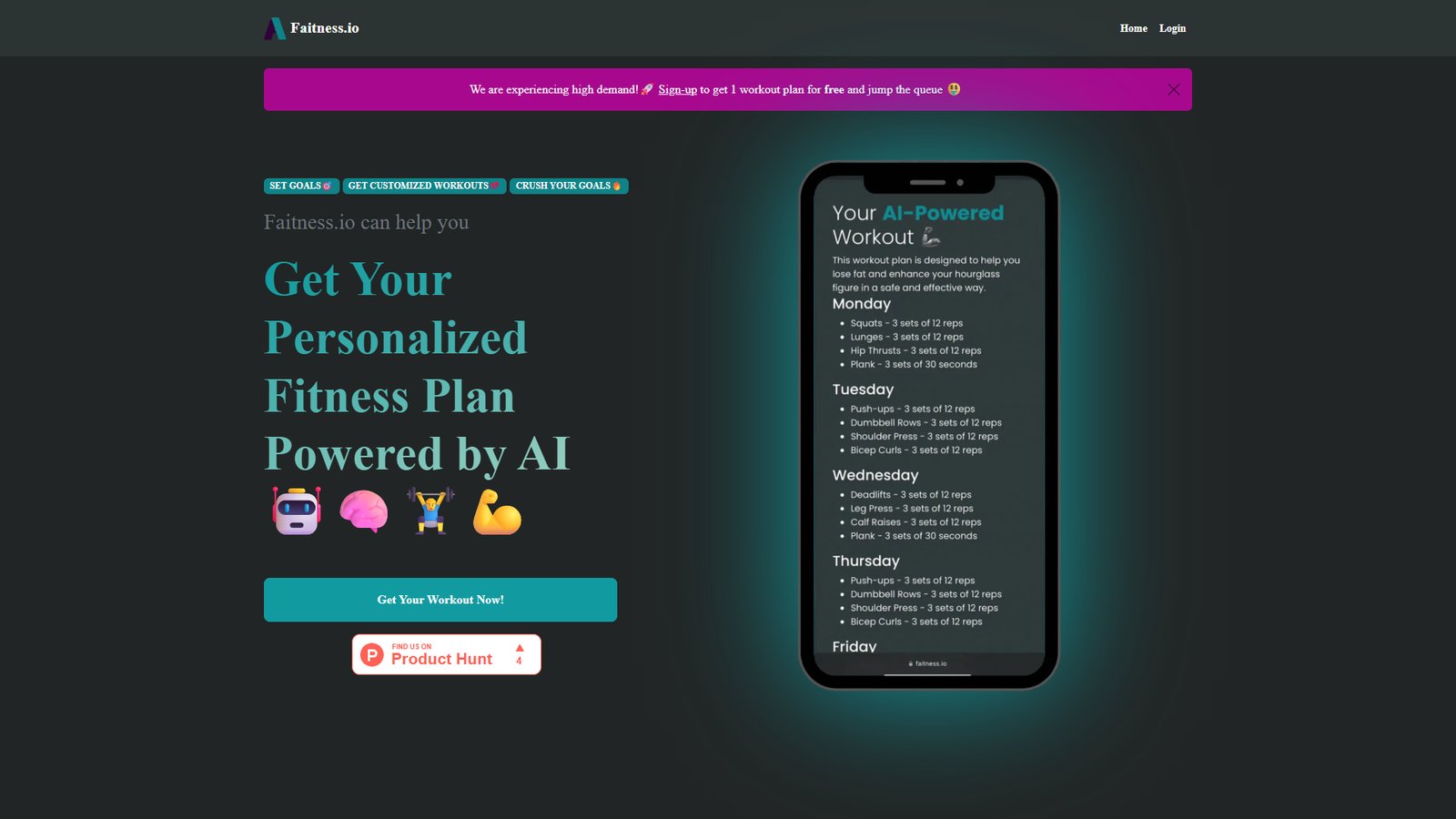 Faitness.io — интерфейс нейросети Faitness.io — интерфейс нейросети