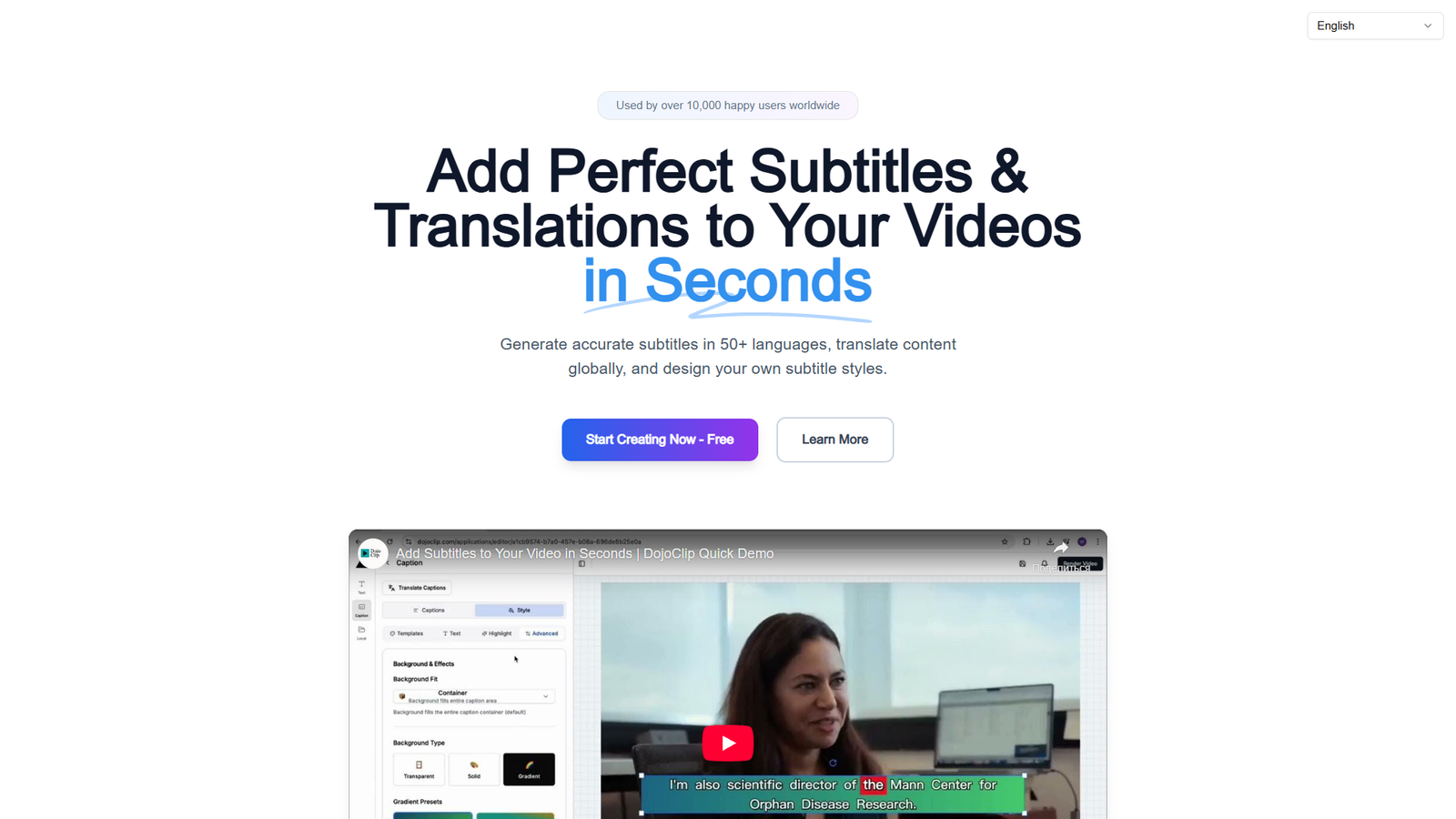 DojoClip AI Video Editor — интерфейс нейросети DojoClip AI Video Editor — интерфейс нейросети