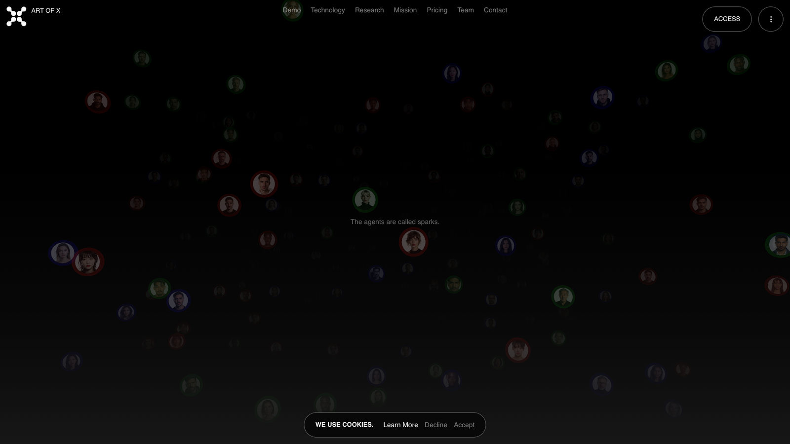 Art of X — интерфейс нейросети Art of X — интерфейс нейросети