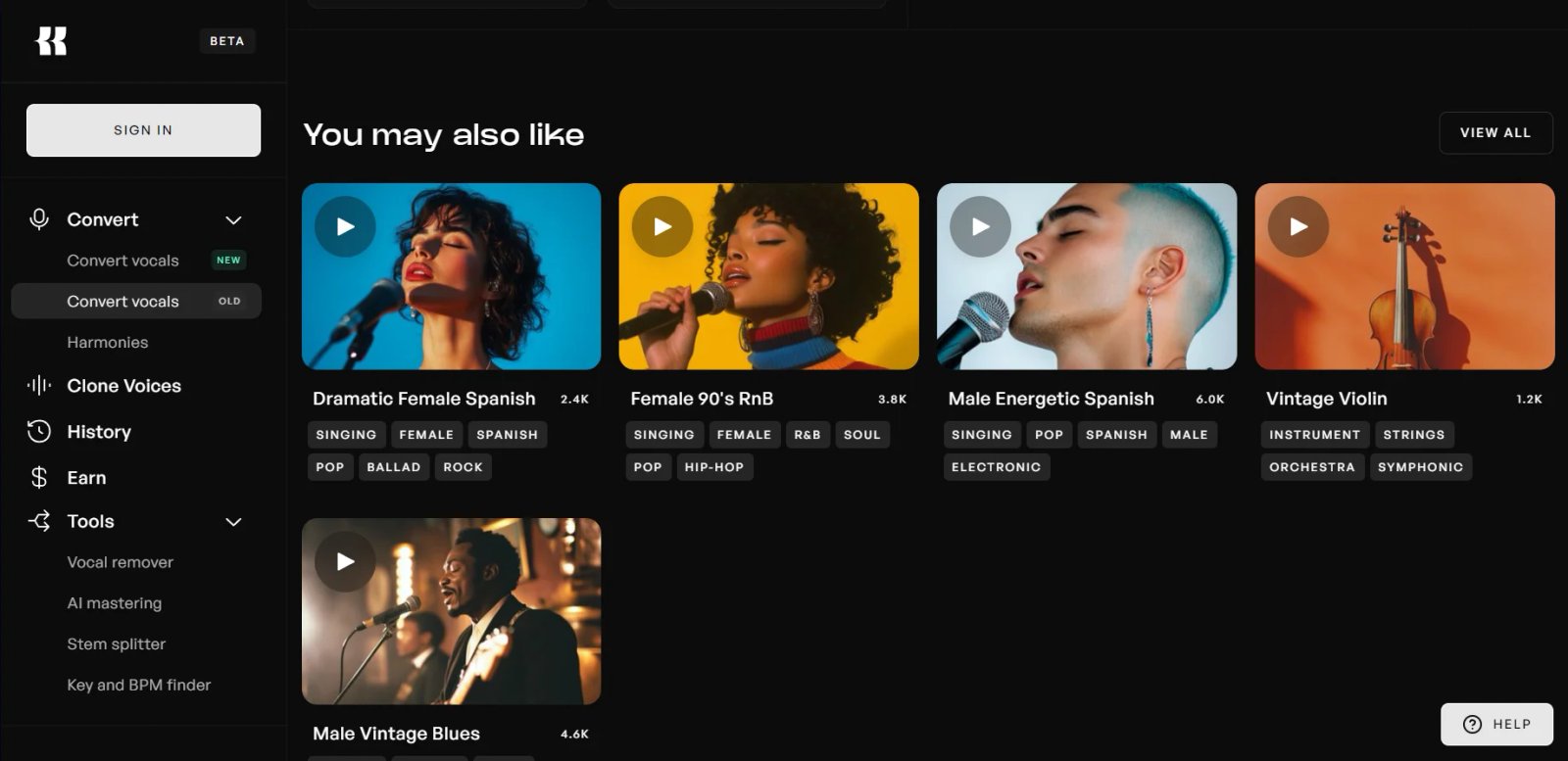 Kits AI Сгенерировать вокал Kits AI Сгенерировать вокал
