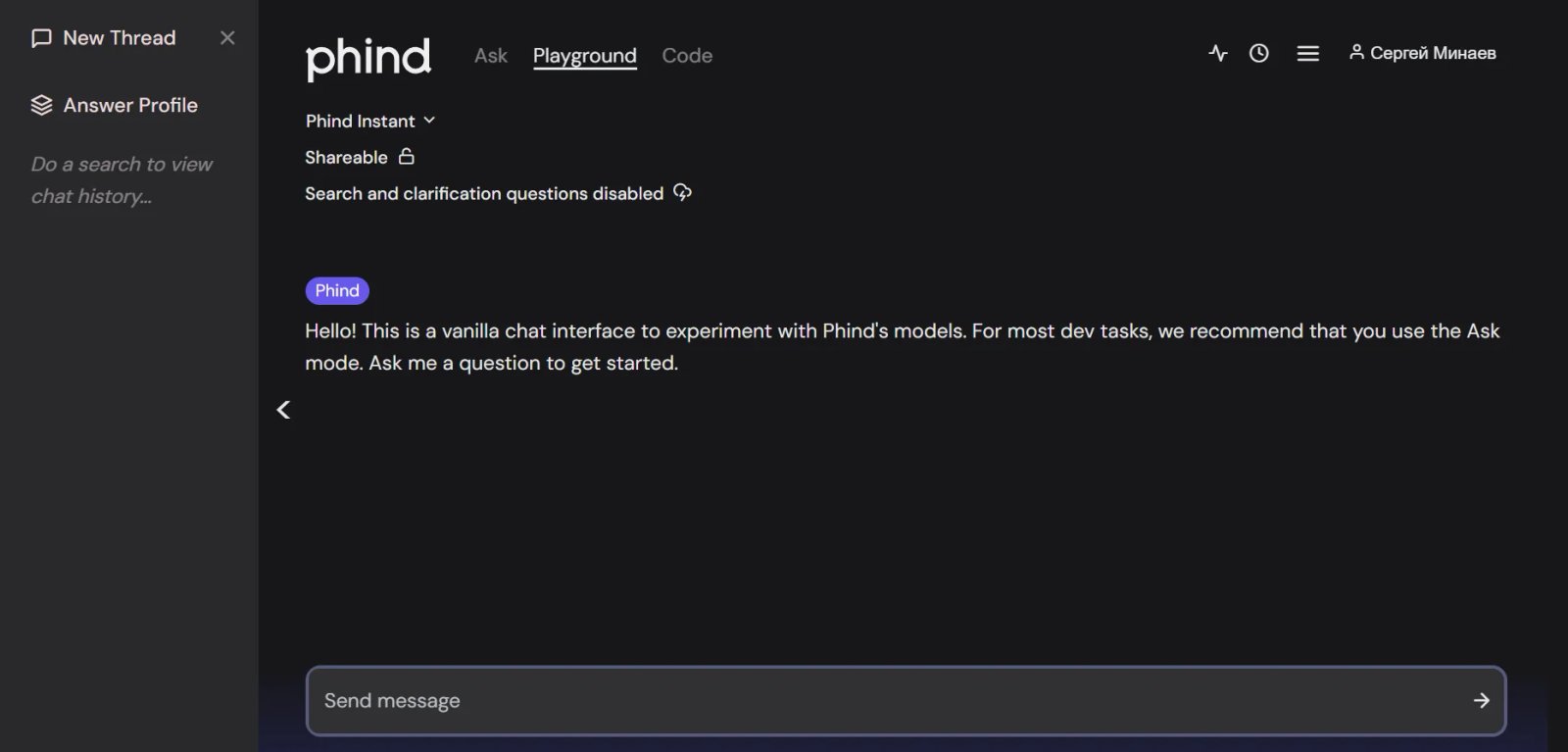 Phind AI Модель Phind AI Модель