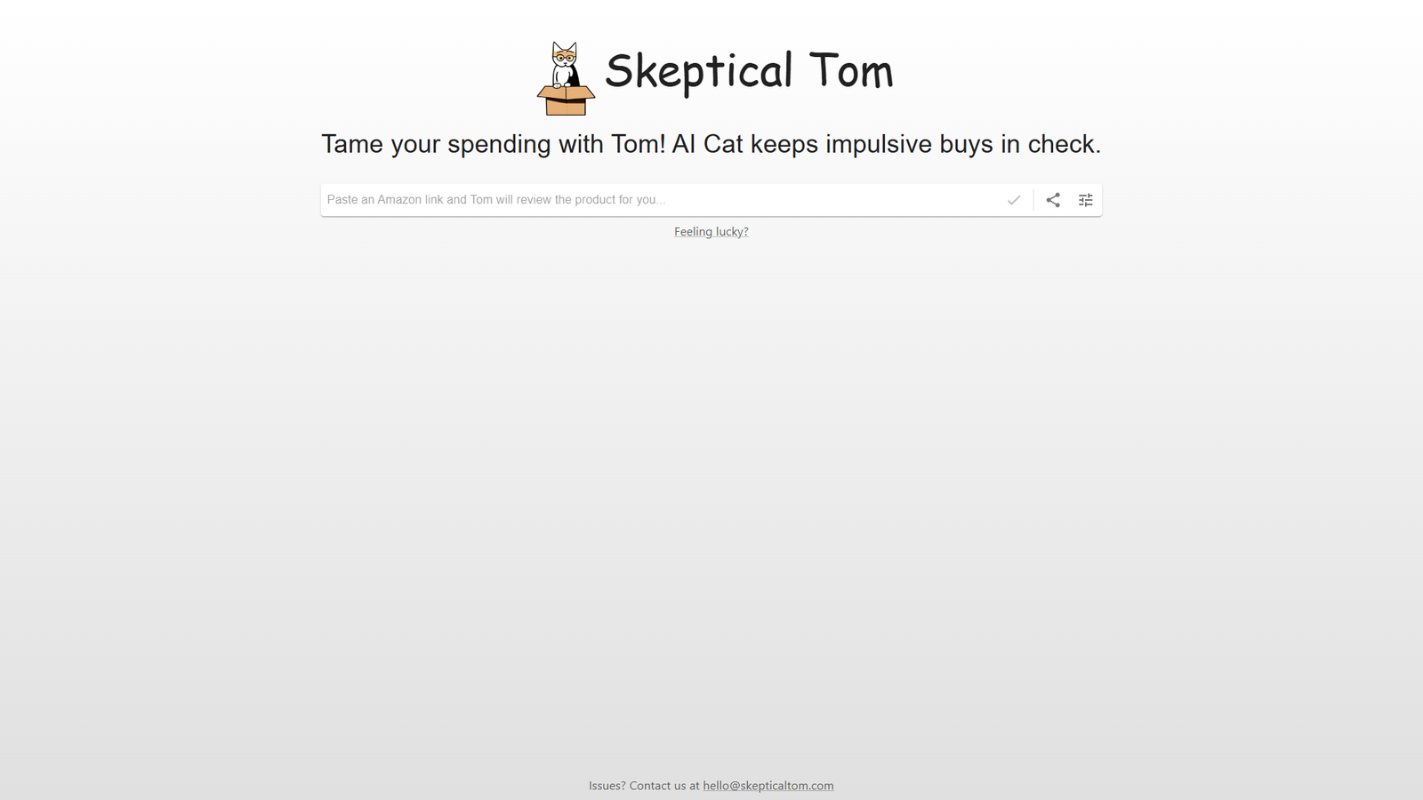 Skeptical Tom — интерфейс нейросети Skeptical Tom — интерфейс нейросети
