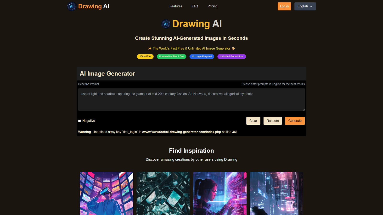 Drawing AI — интерфейс нейросети Drawing AI — интерфейс нейросети