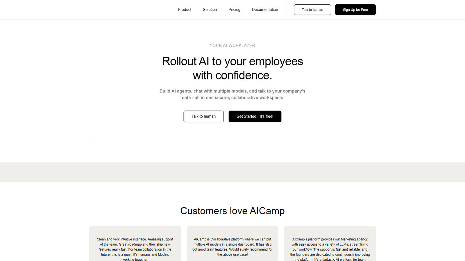 AICamp — интерфейс нейросети AICamp — интерфейс нейросети