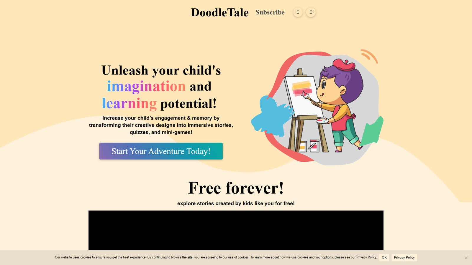 DoodleTale — интерфейс нейросети DoodleTale — интерфейс нейросети