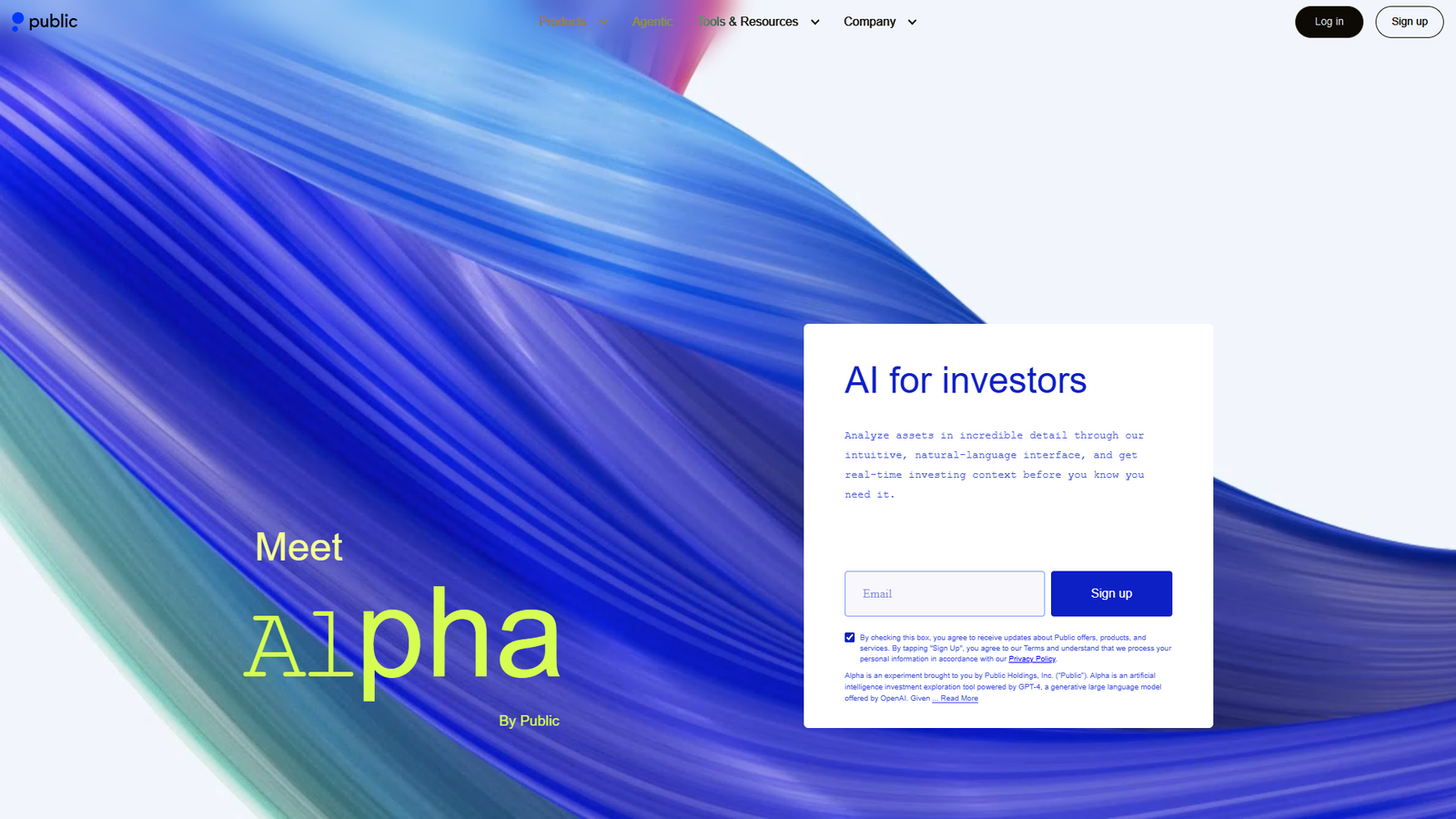 Alpha by Public — интерфейс нейросети Alpha by Public — интерфейс нейросети