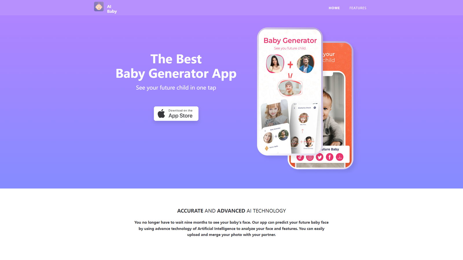 AI Baby Generator Face Maker — интерфейс нейросети AI Baby Generator Face Maker — интерфейс нейросети