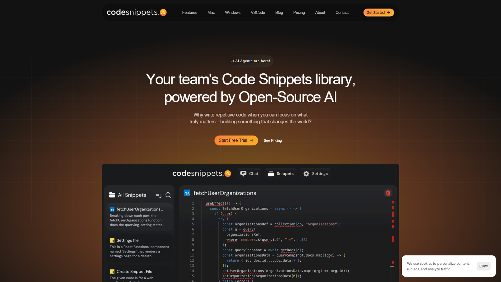 Code Snippets AI — интерфейс нейросети Code Snippets AI — интерфейс нейросети