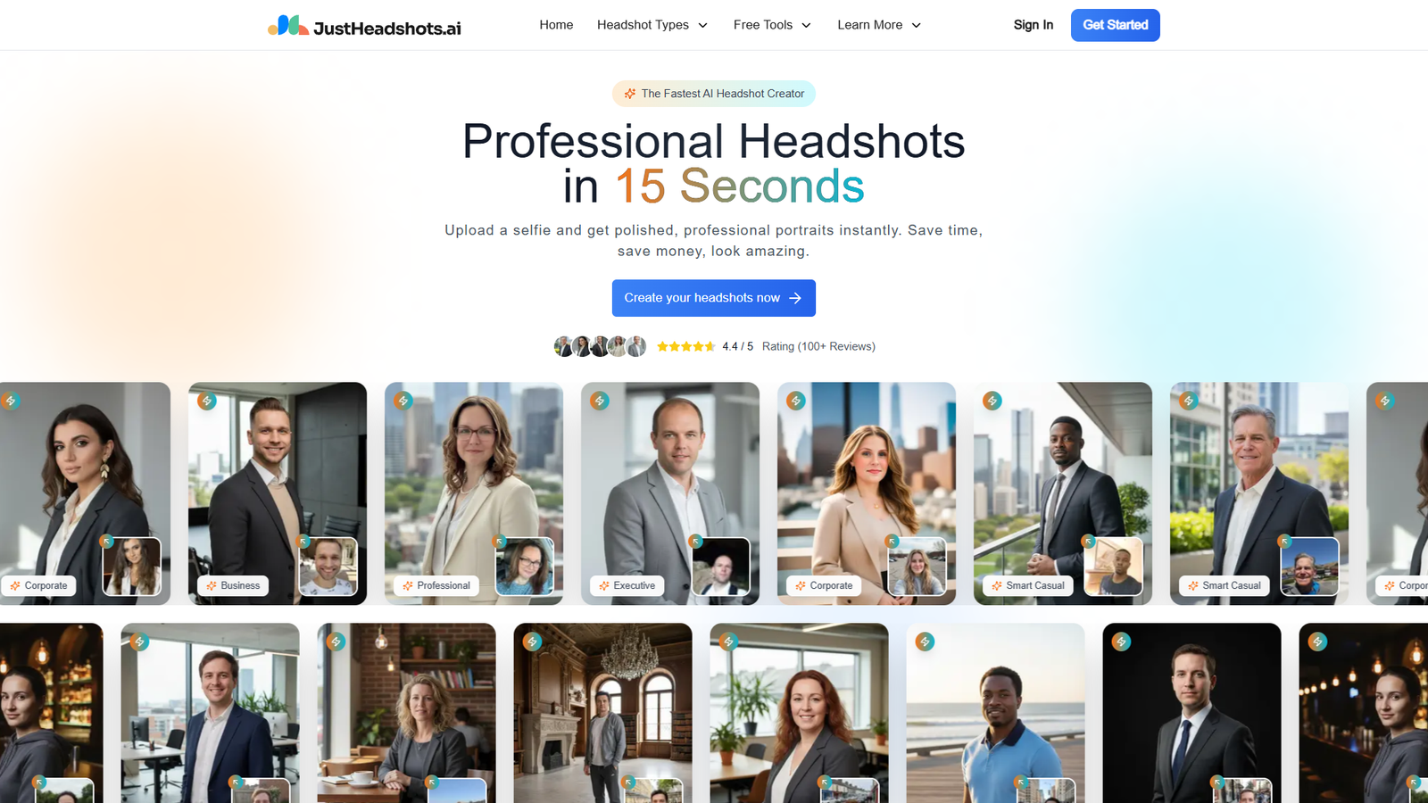 JustHeadshots.ai — интерфейс нейросети JustHeadshots.ai — интерфейс нейросети