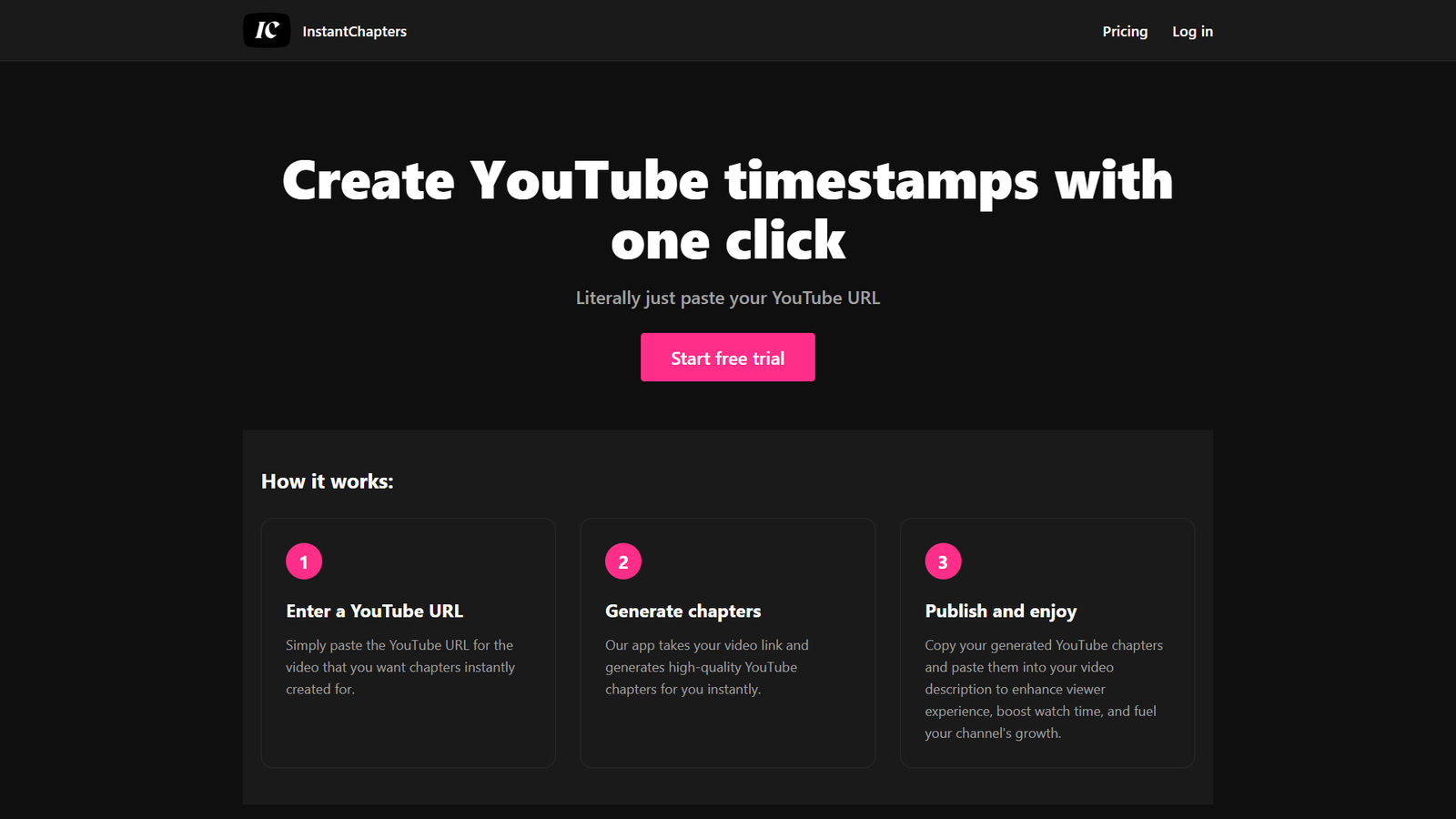 InstantChapters — интерфейс нейросети InstantChapters — интерфейс нейросети