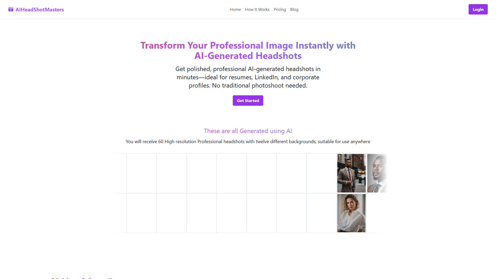 AIHeadshotMasters — интерфейс нейросети AIHeadshotMasters — интерфейс нейросети