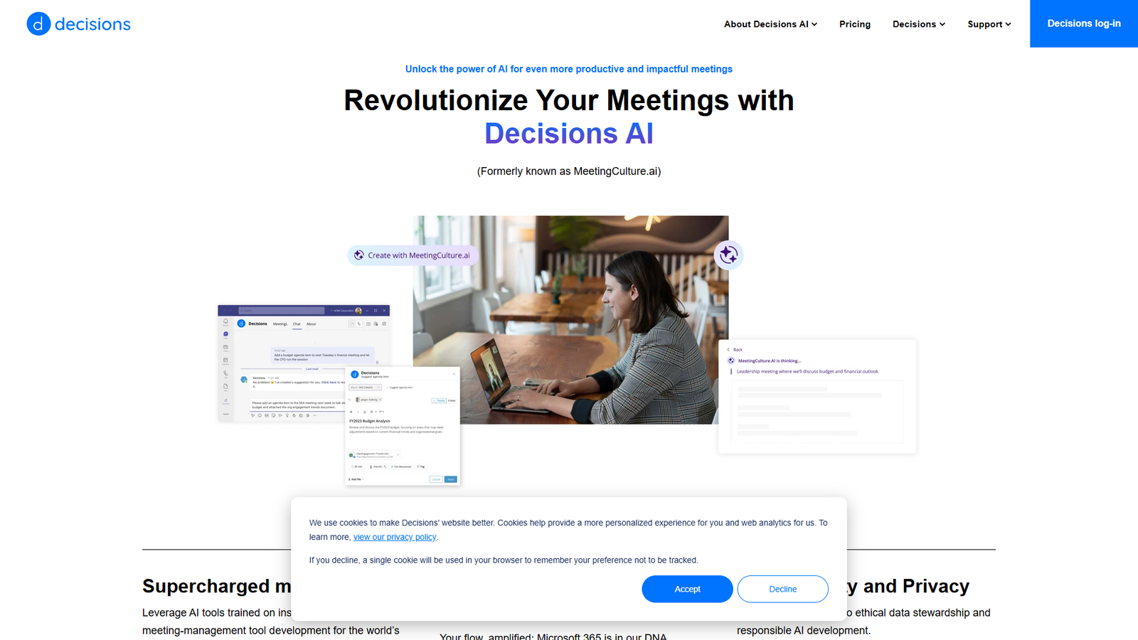 MeetingCulture.ai — интерфейс нейросети MeetingCulture.ai — интерфейс нейросети