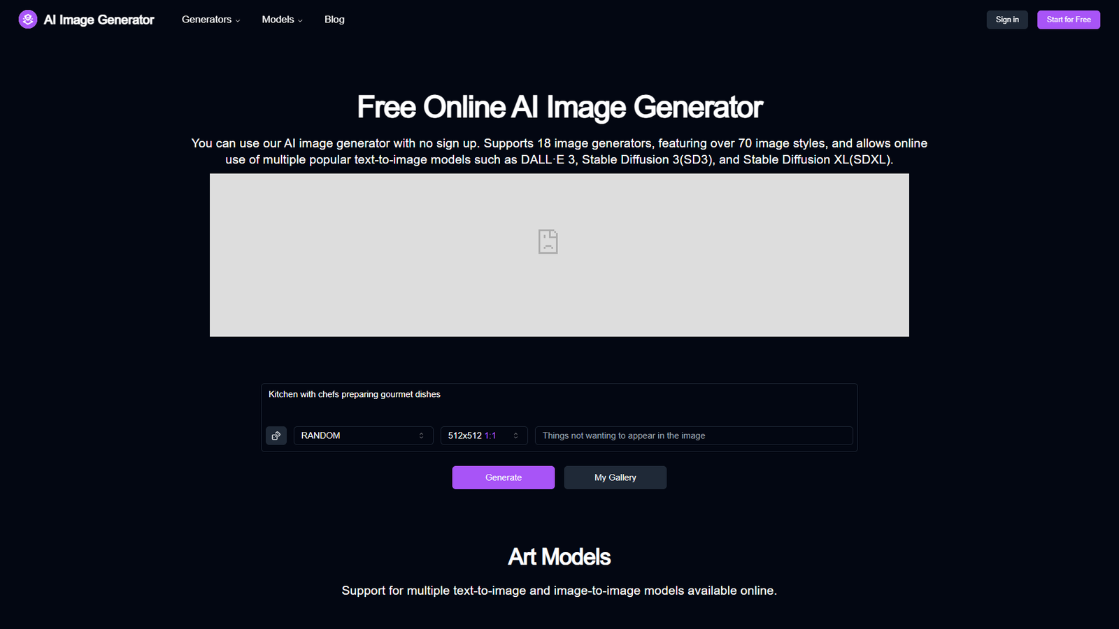 AI Image Generator — интерфейс нейросети AI Image Generator — интерфейс нейросети
