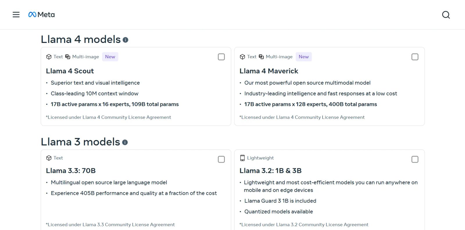 Llama 4 Главная страница Llama 4 Главная страница
