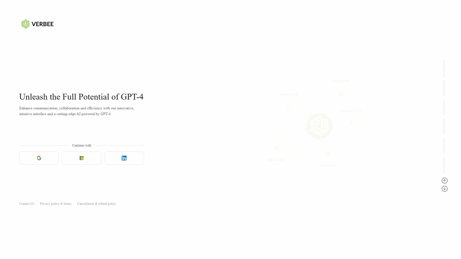 Verbee — интерфейс нейросети Verbee — интерфейс нейросети