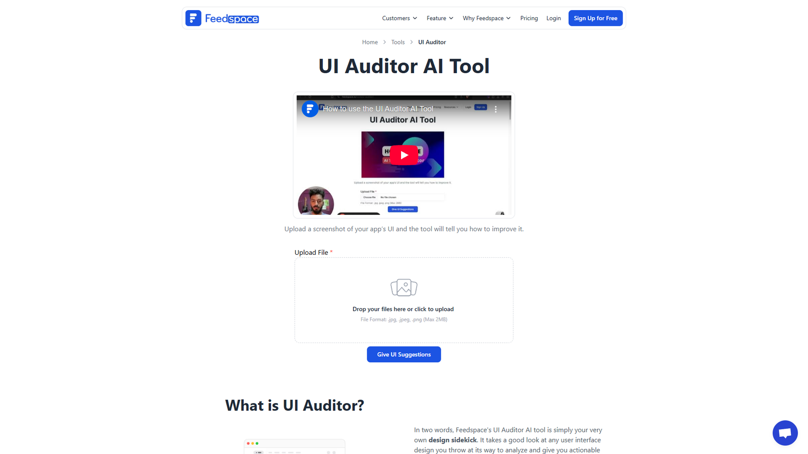 UI Auditor — интерфейс нейросети UI Auditor — интерфейс нейросети