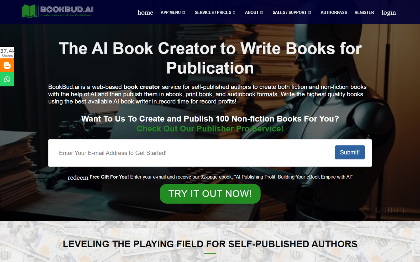 BookBud.ai — AI Book Creator — интерфейс нейросети BookBud.ai — AI Book Creator — интерфейс нейросети