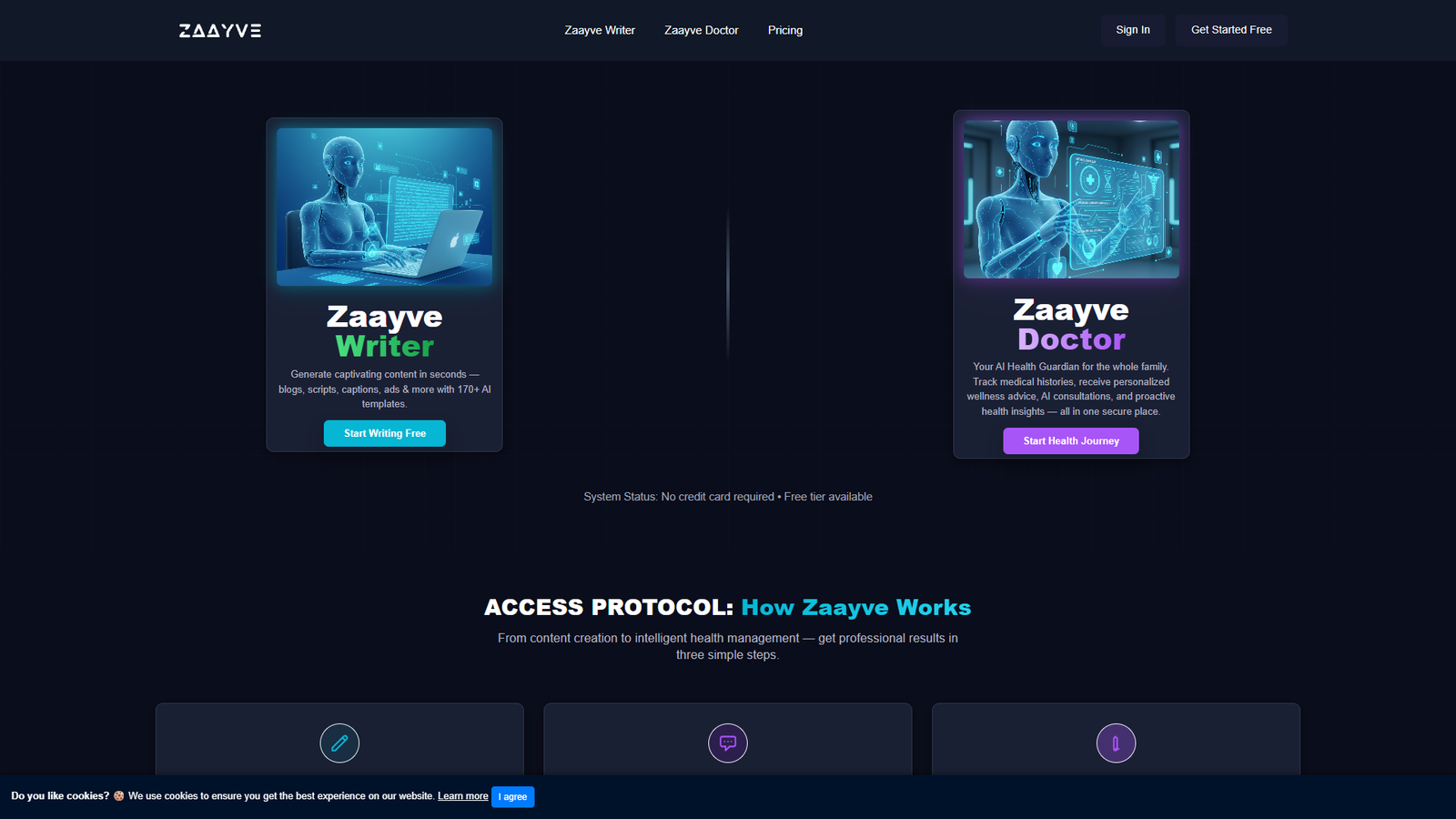 Zaayve — интерфейс нейросети Zaayve — интерфейс нейросети