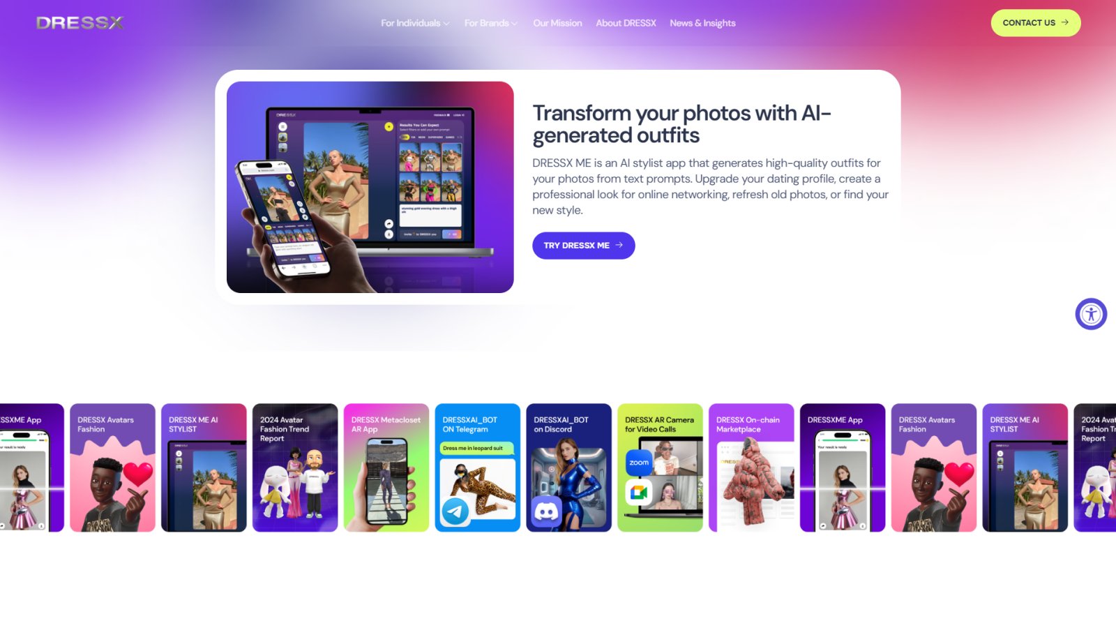 DRESSX.me нейросеть Главная страница DRESSX.me нейросеть Главная страница