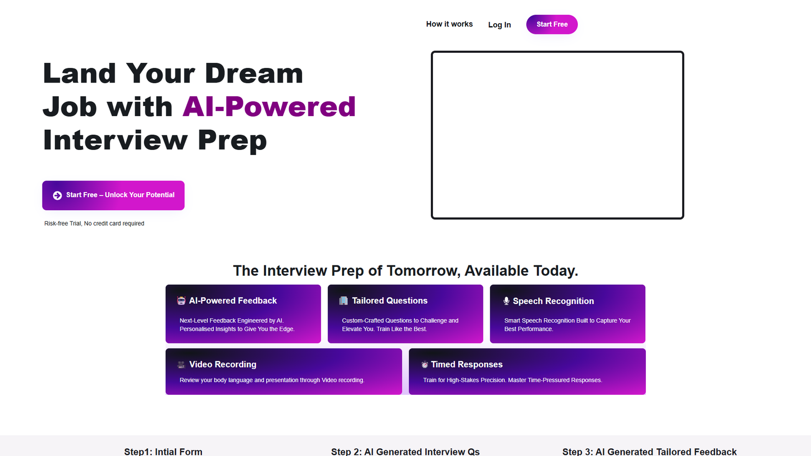 Intvu AI — AI Interview Prep — интерфейс нейросети Intvu AI — AI Interview Prep — интерфейс нейросети