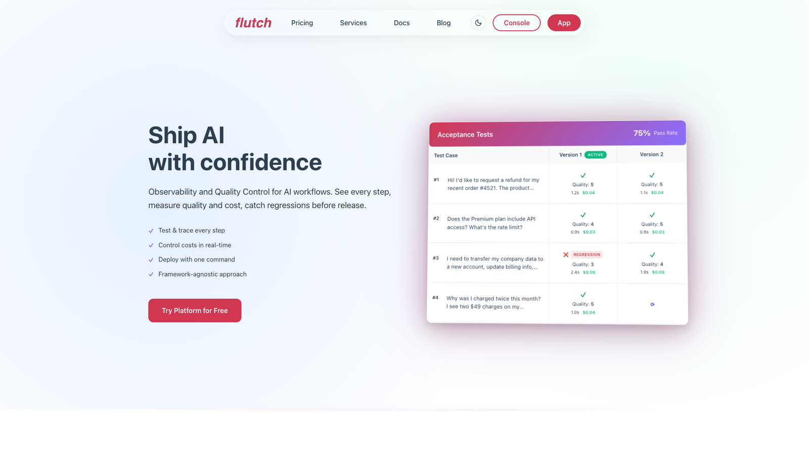Flutch — интерфейс нейросети
